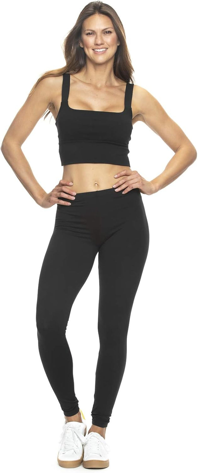 Velvety Super Soft Lightweight Leggings 2-Pack - for Women - Yoga Pants, Workout Clothes