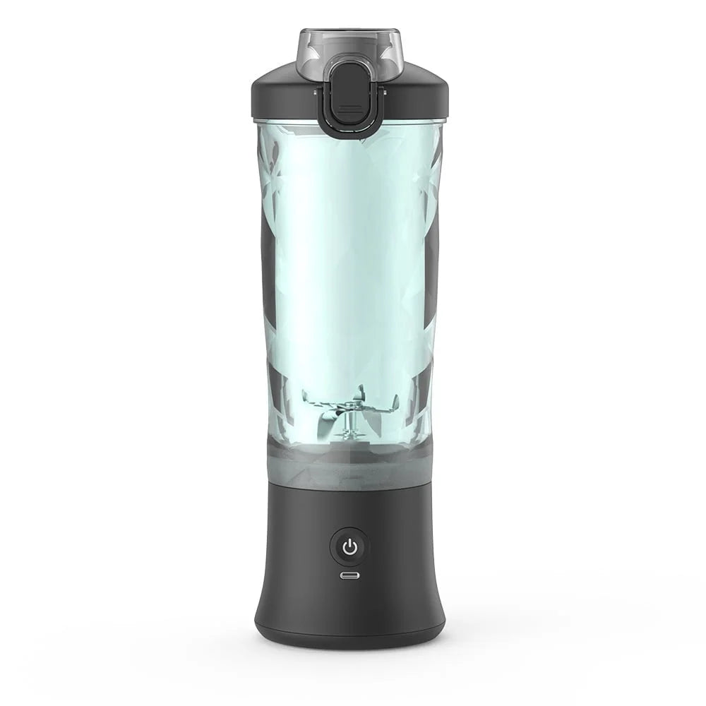Portable Blender for Shakes and Smoothies, Personal Blender for Shakes with 21 Oz Travel Cup, Mini Personal Size Blender with 10 Blades and USB Rechargeable for Gym, Home and Outdoors, Black